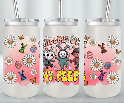 Easter Horror Killer-10331 - glass can