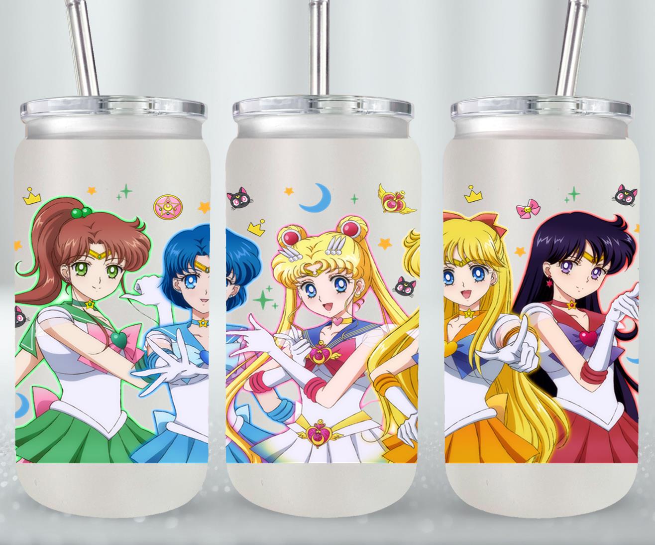 Moon Girls - glass can