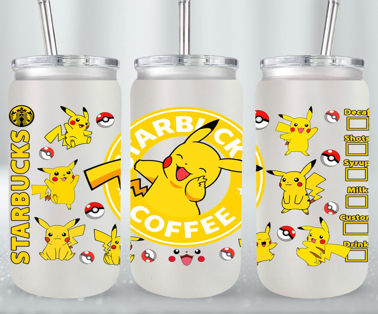 Pokemon - glass can