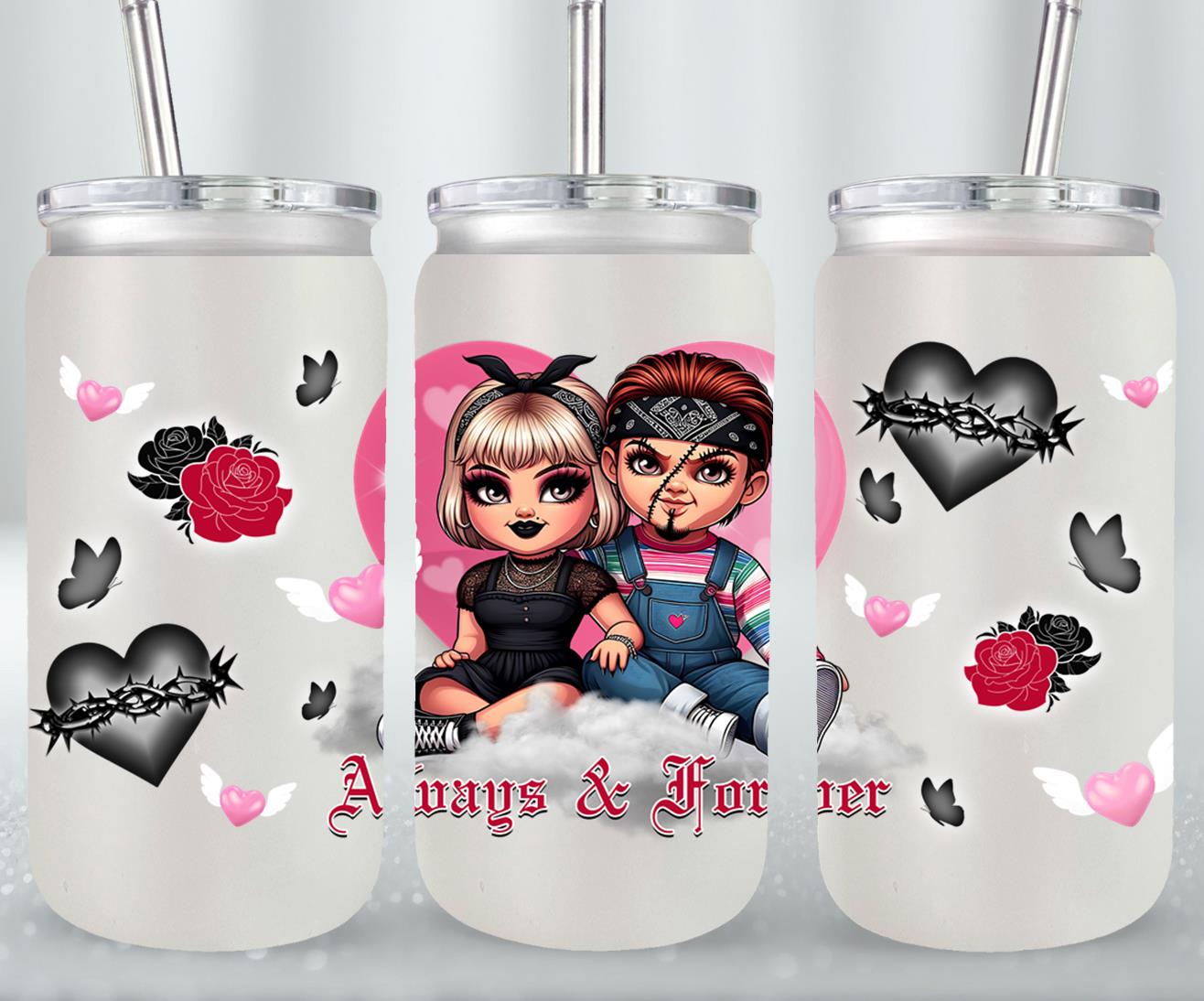 Always and Forever-10115 - glass can