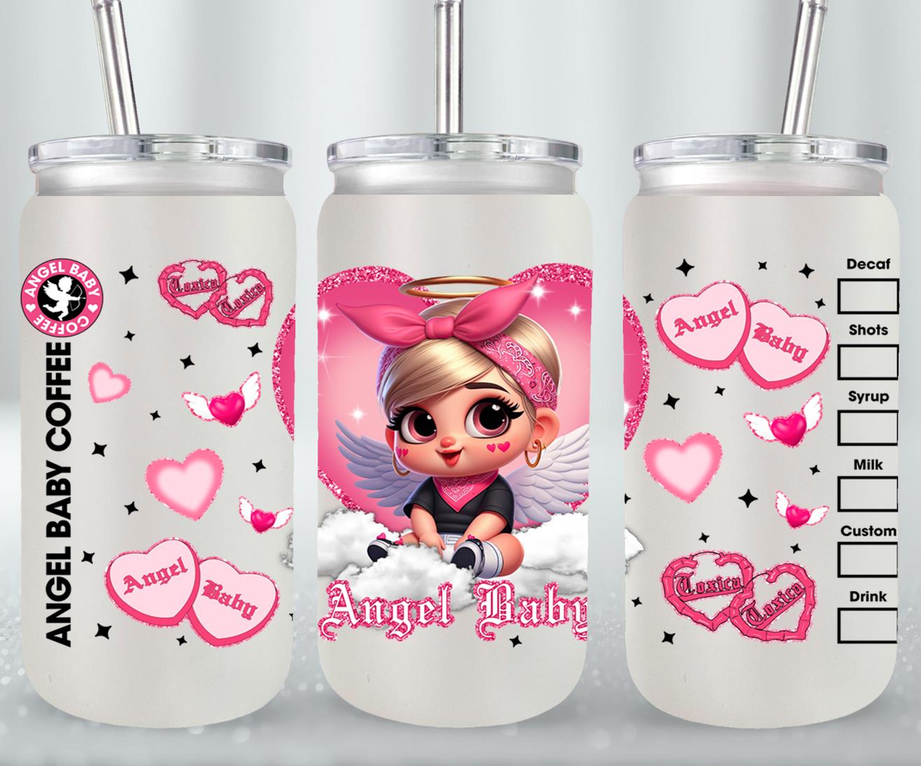 Angel Baby-10121 - glass can