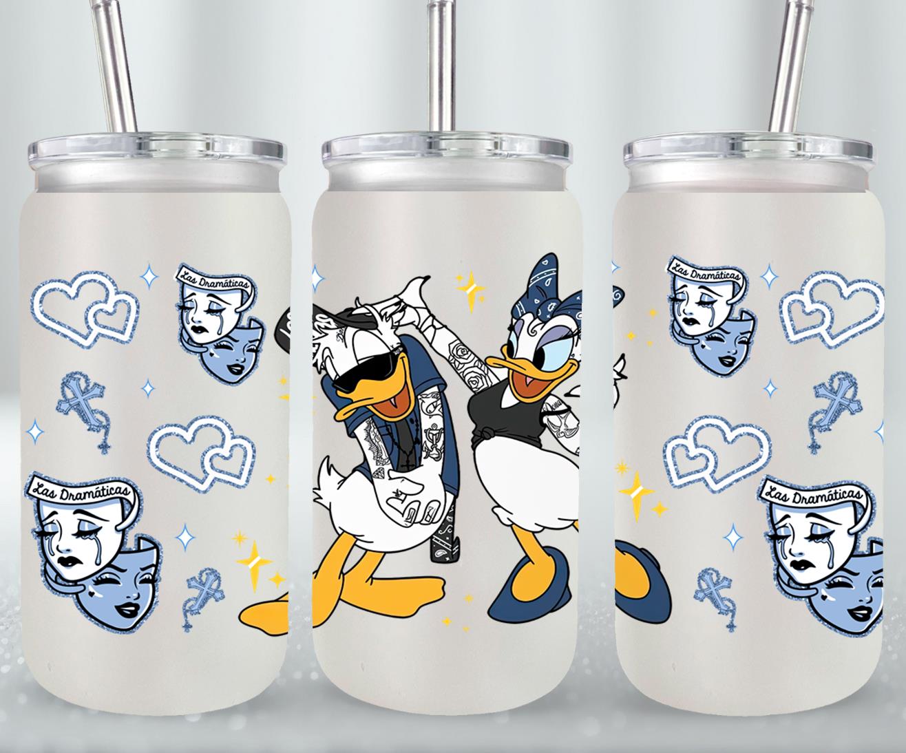 Cholos Cartoon-10153 - glass can