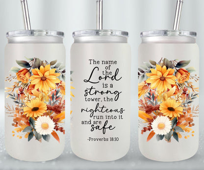 The Lord Is A Strong Tower-10225 - glass can