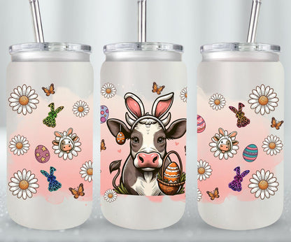 Cow Easter Day-10302 - glass can