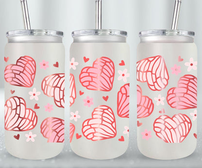 Concha Heart-10097 - glass can