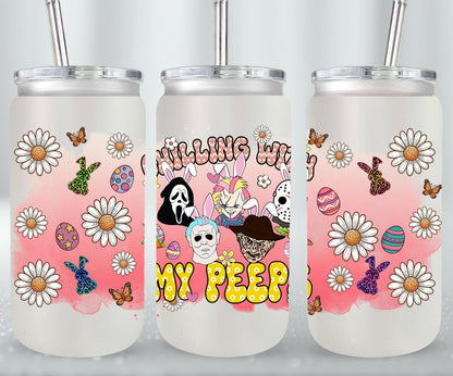 Easter Horror Killer-10333 - glass can