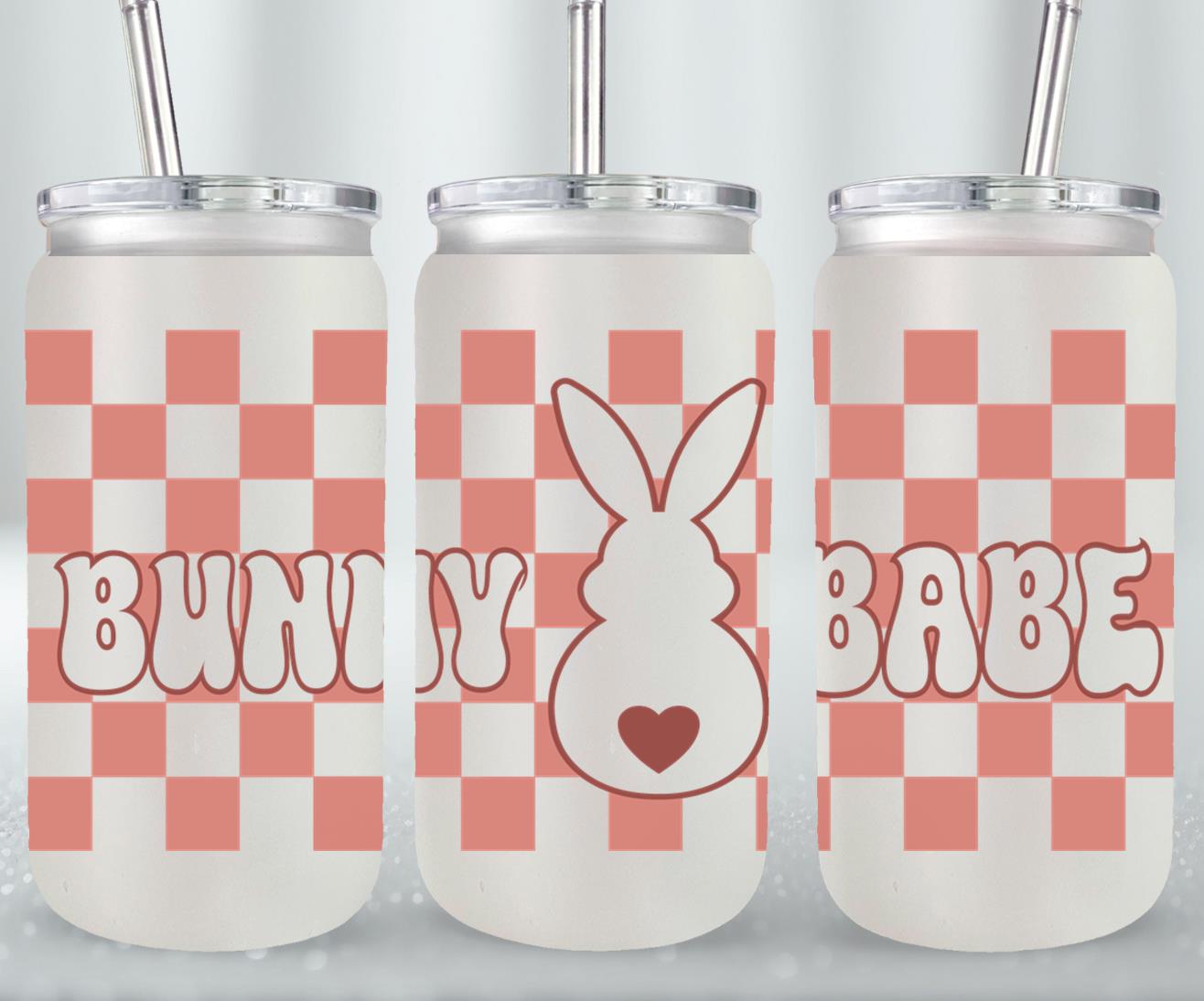 Bunny Babe-10453 - glass can