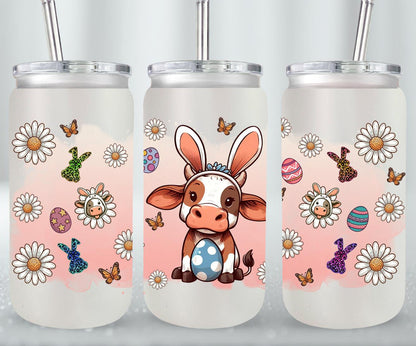 Cow Easter Day-10296 - glass can