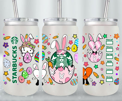 Coffee Easter Bad Bunny-10286 - glass can