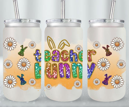 Teacher Bunny-10450 - glass can