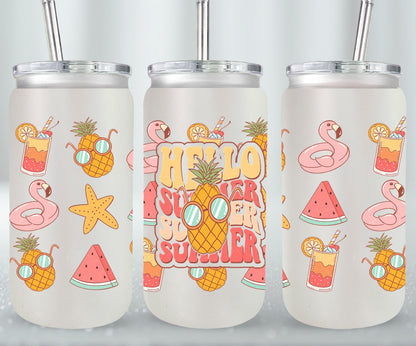 Hello Summer 2-10640 - glass can