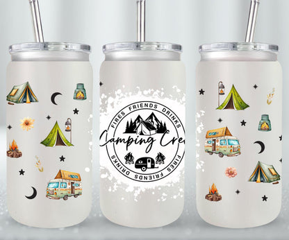Adventure Camping - glass can
