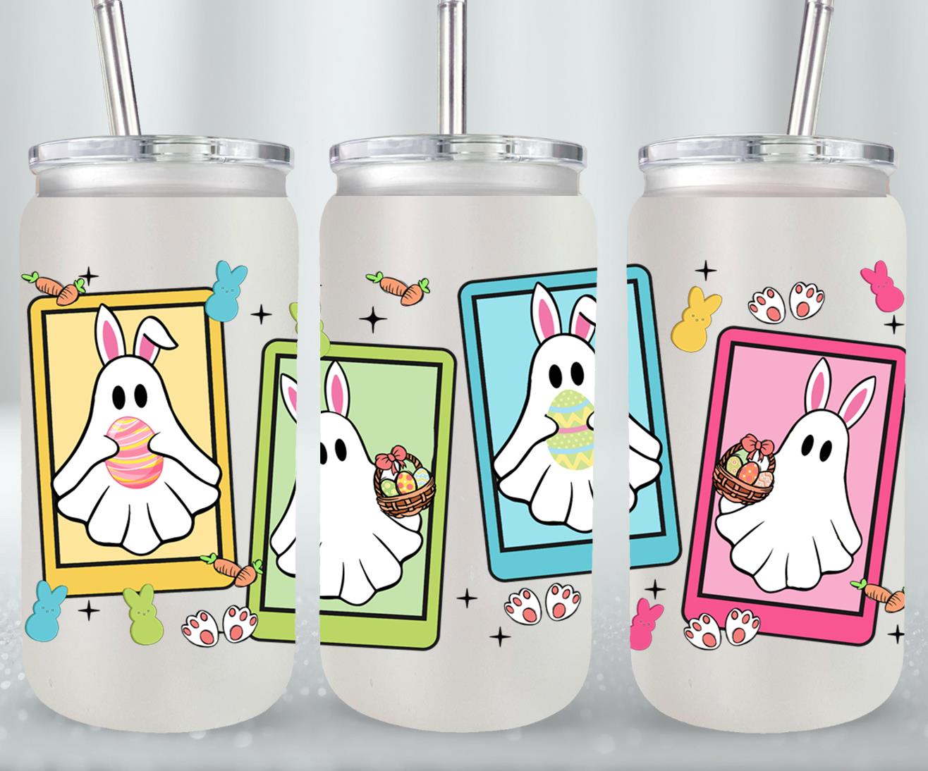 Ghost Easter-10351 - glass can