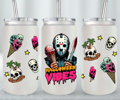 Halloween Vibes - glass can