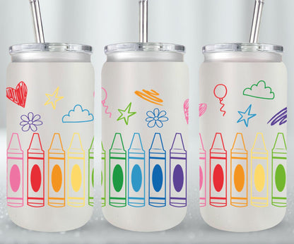 Back to School - glass can