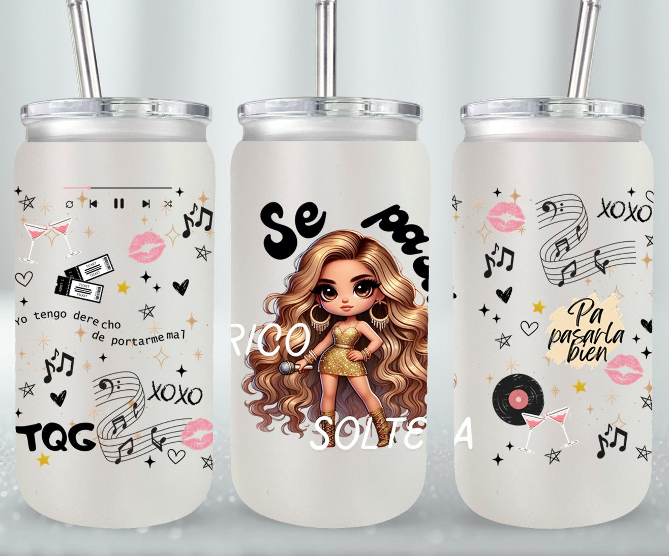 Se Pasa Rico Soltera-11076 - glass can