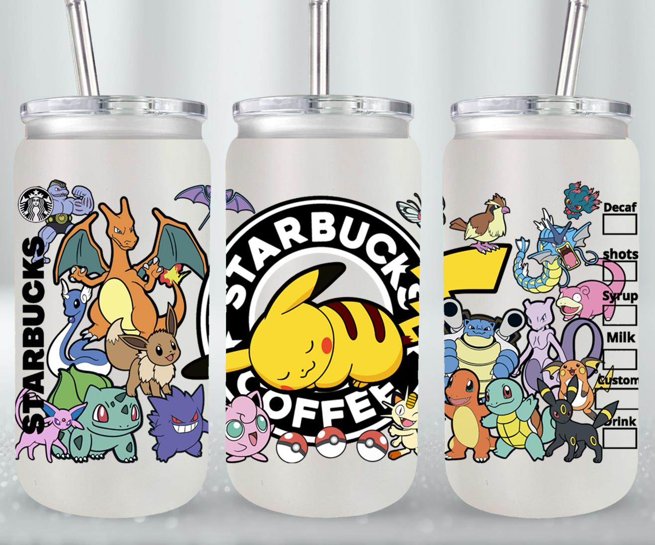 Pokemon - glass can