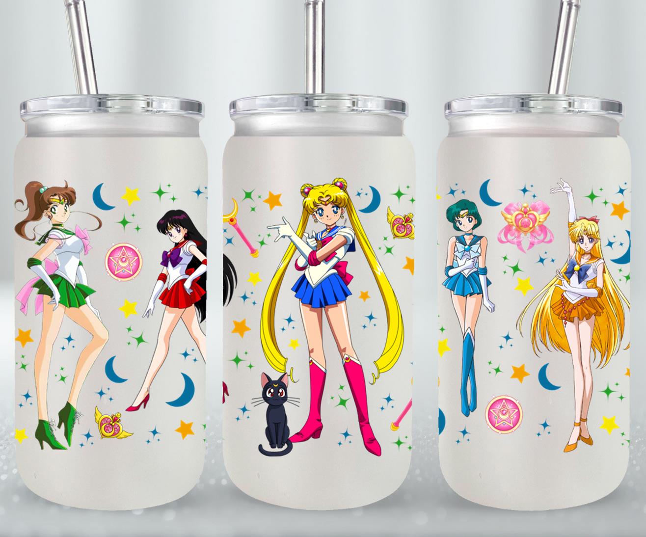 Moon Girls - glass can