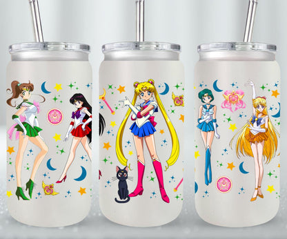 Moon Girls - glass can