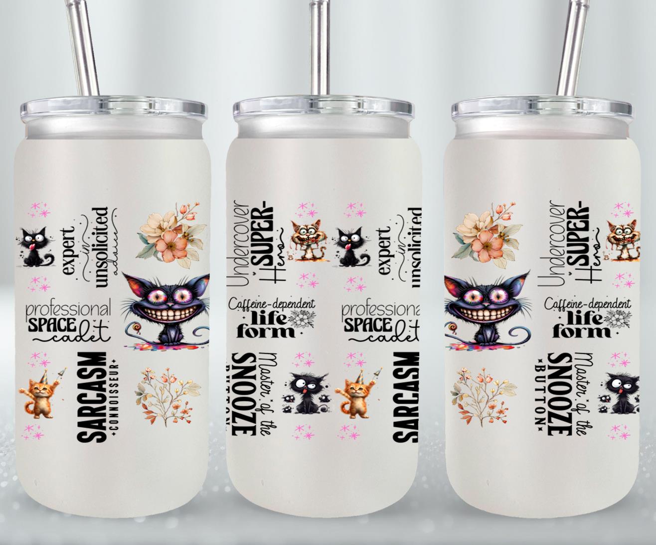 Sarcasm Connoisseur - glass can