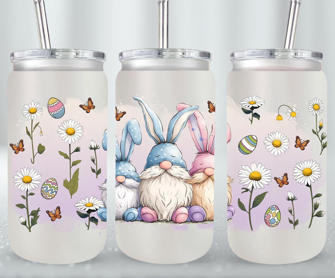 Gnomes Easter Day-10354 - glass can