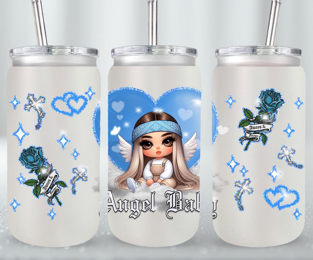 Angel Baby-10122 - glass can