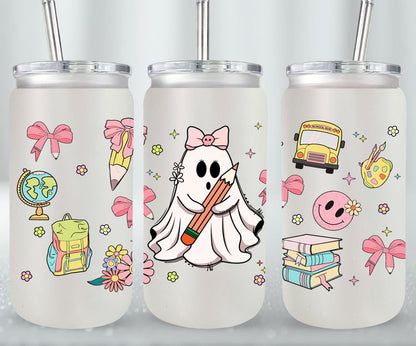 Back to School - glass can