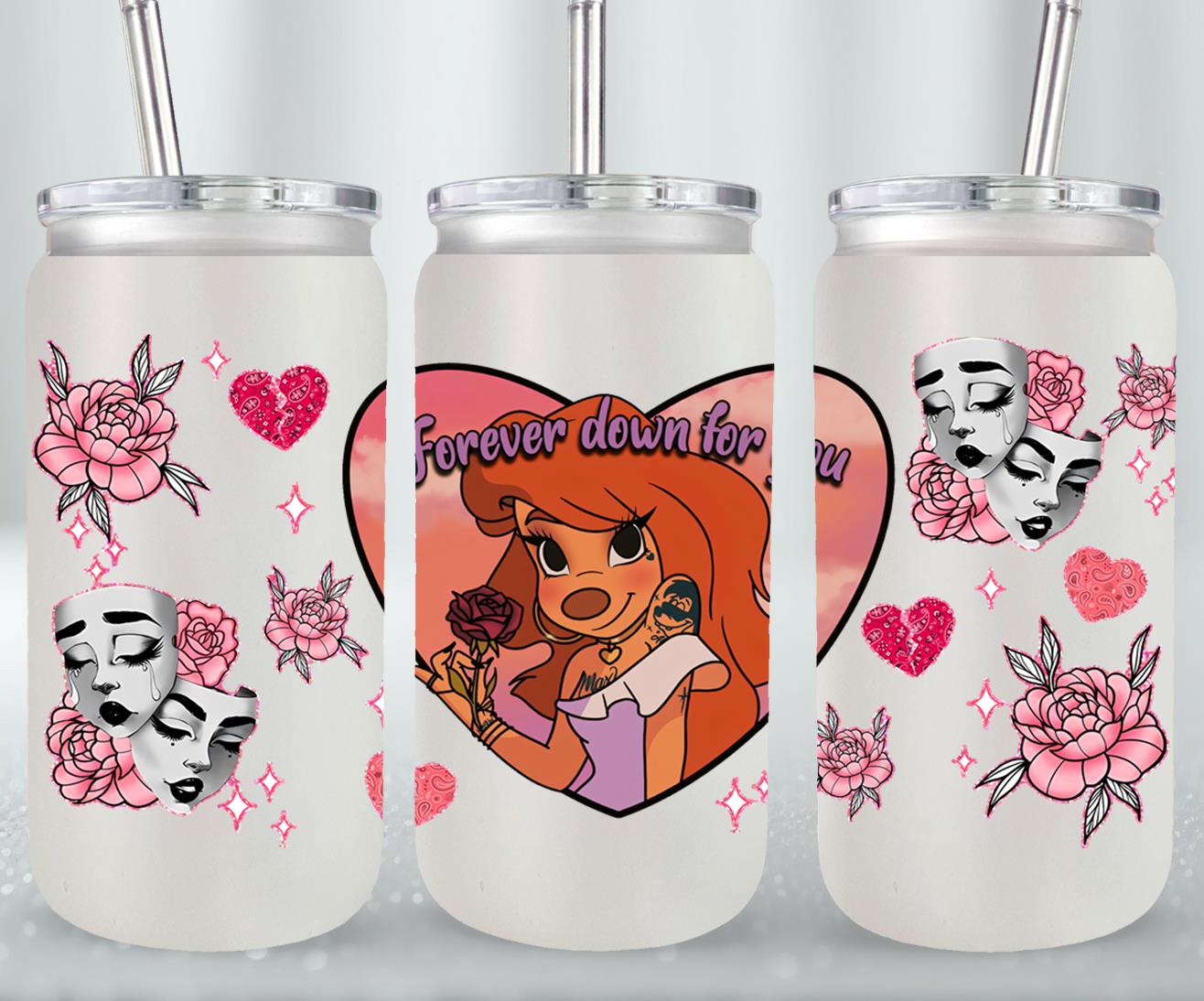 Cholos Cartoon-10160 - glass can