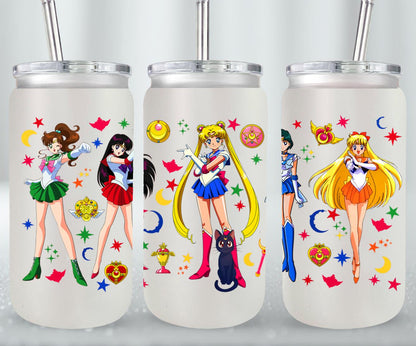 Moon Girls - glass can