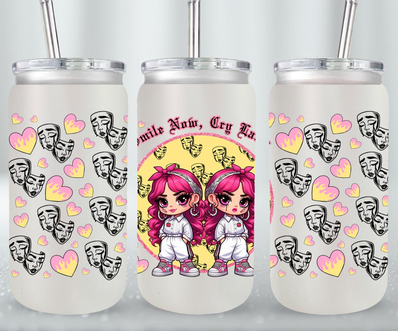 Smile Now Cry Later-10179 - glass can