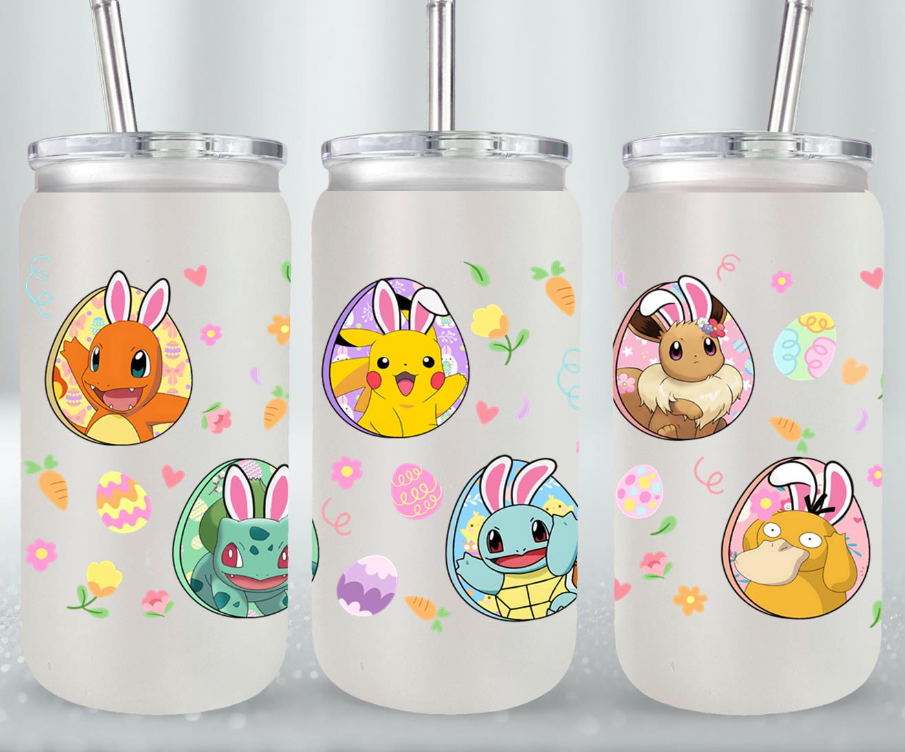 Easter Pokemon-10342 - glass can