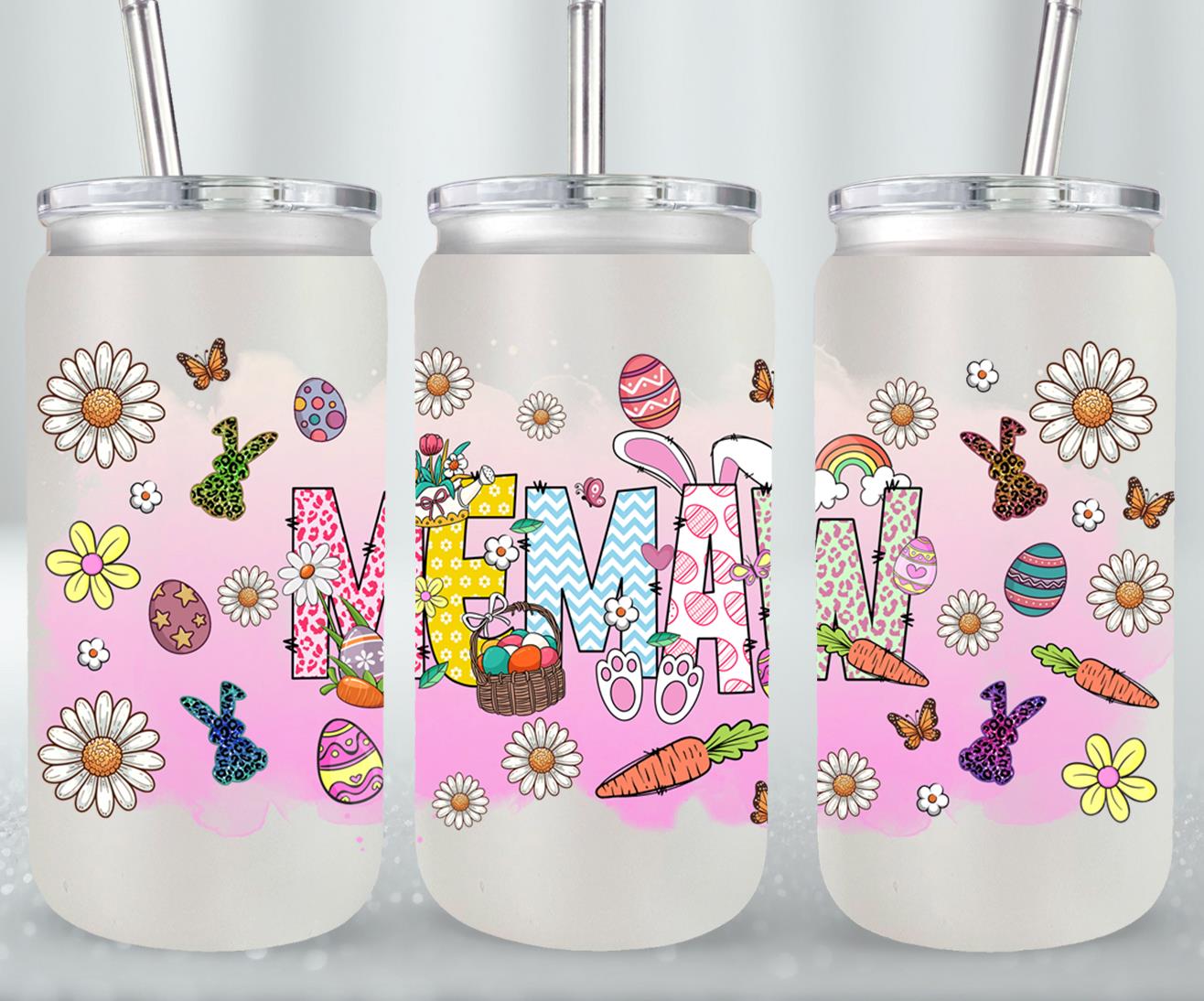 Memaw Easter Day-10436 - glass can