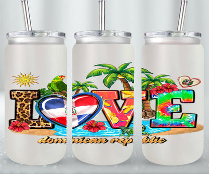 Love Dominican Republic-10240 - glass can