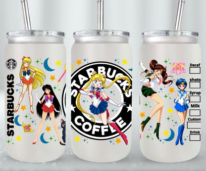 Moon Girls-9939 - glass can