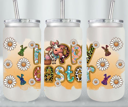 Cow Easter Day-10309 - glass can