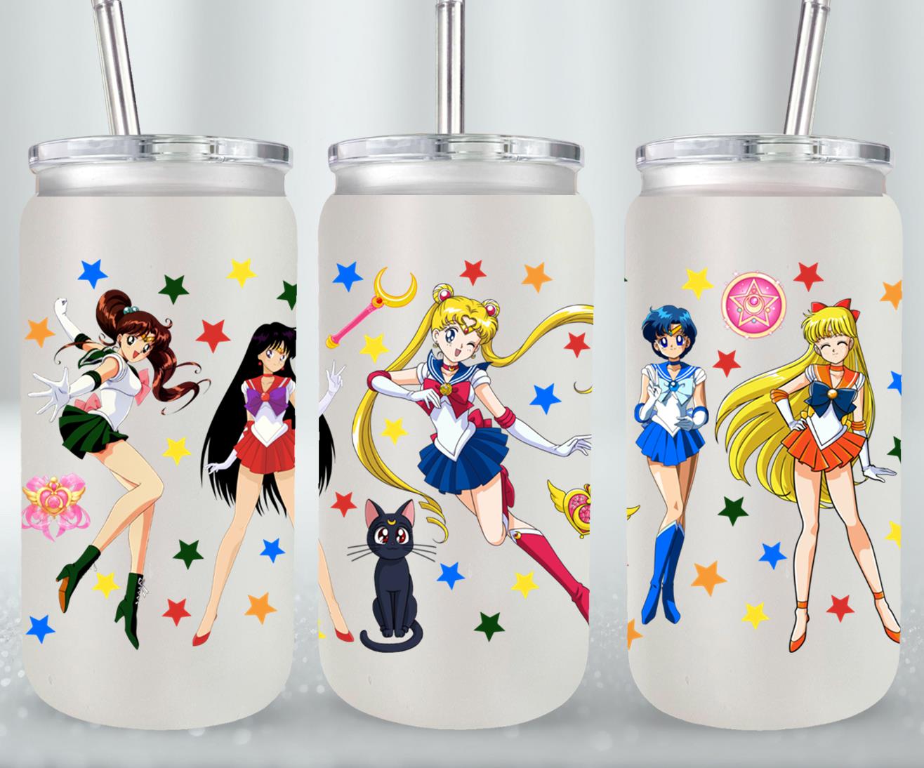 Moon Girls - glass can
