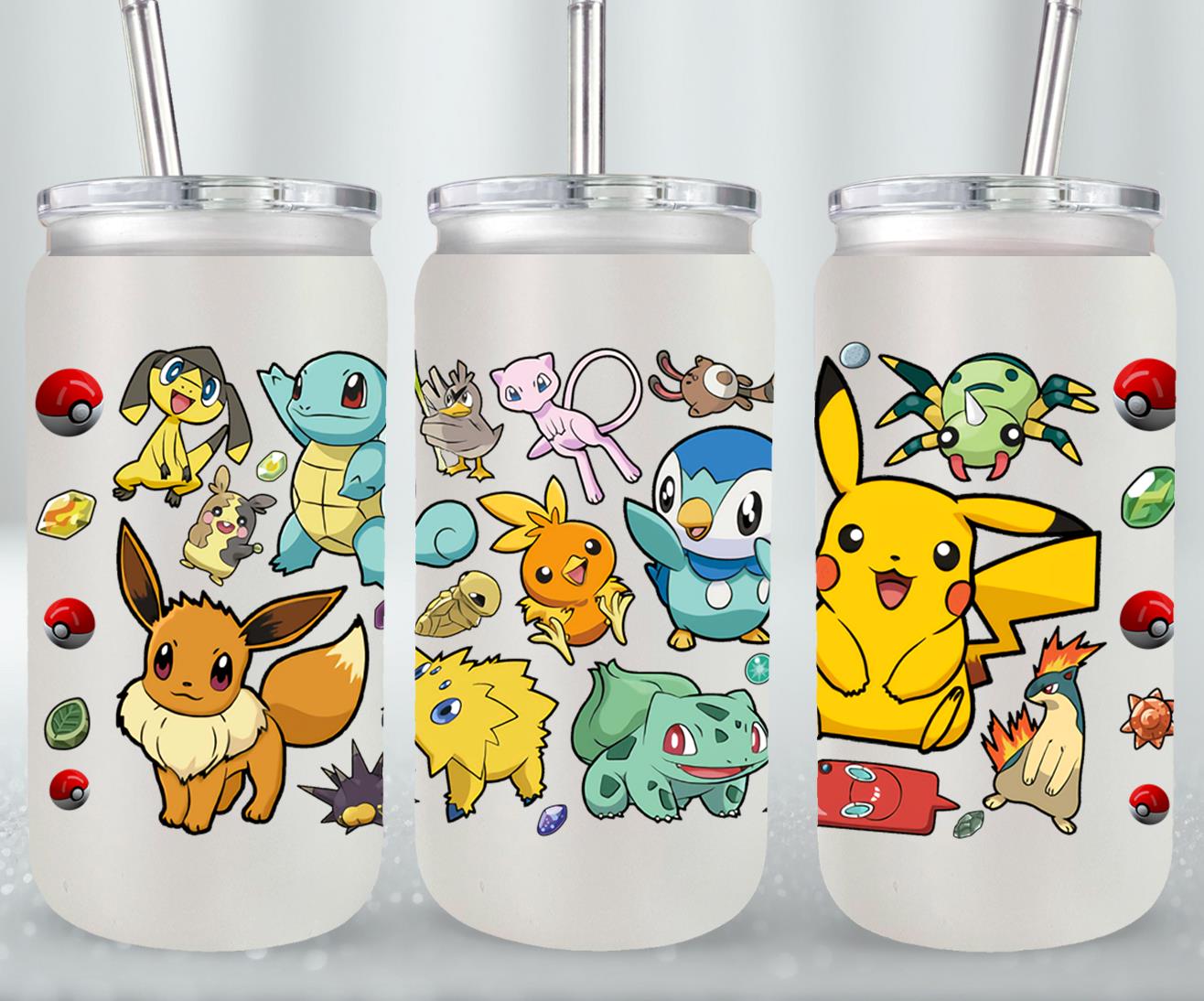 Pokemon - glass can