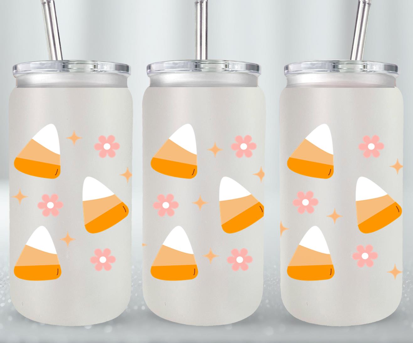 Candy Corn-10466 - glass can