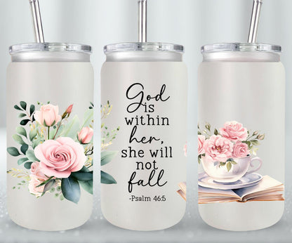God Is Within Her-10204 - glass can