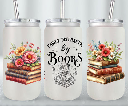 Easily Destracted by Books-9974 - glass can