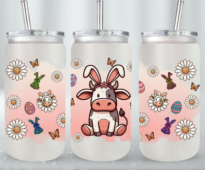 Cow Easter Day-10303 - glass can