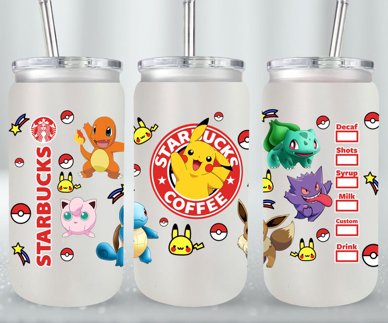 Pokemon - glass can