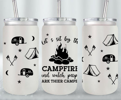 Adventure Camping - glass can