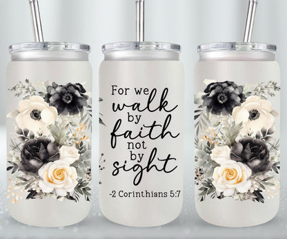 We Walk By Faith-10231 - glass can