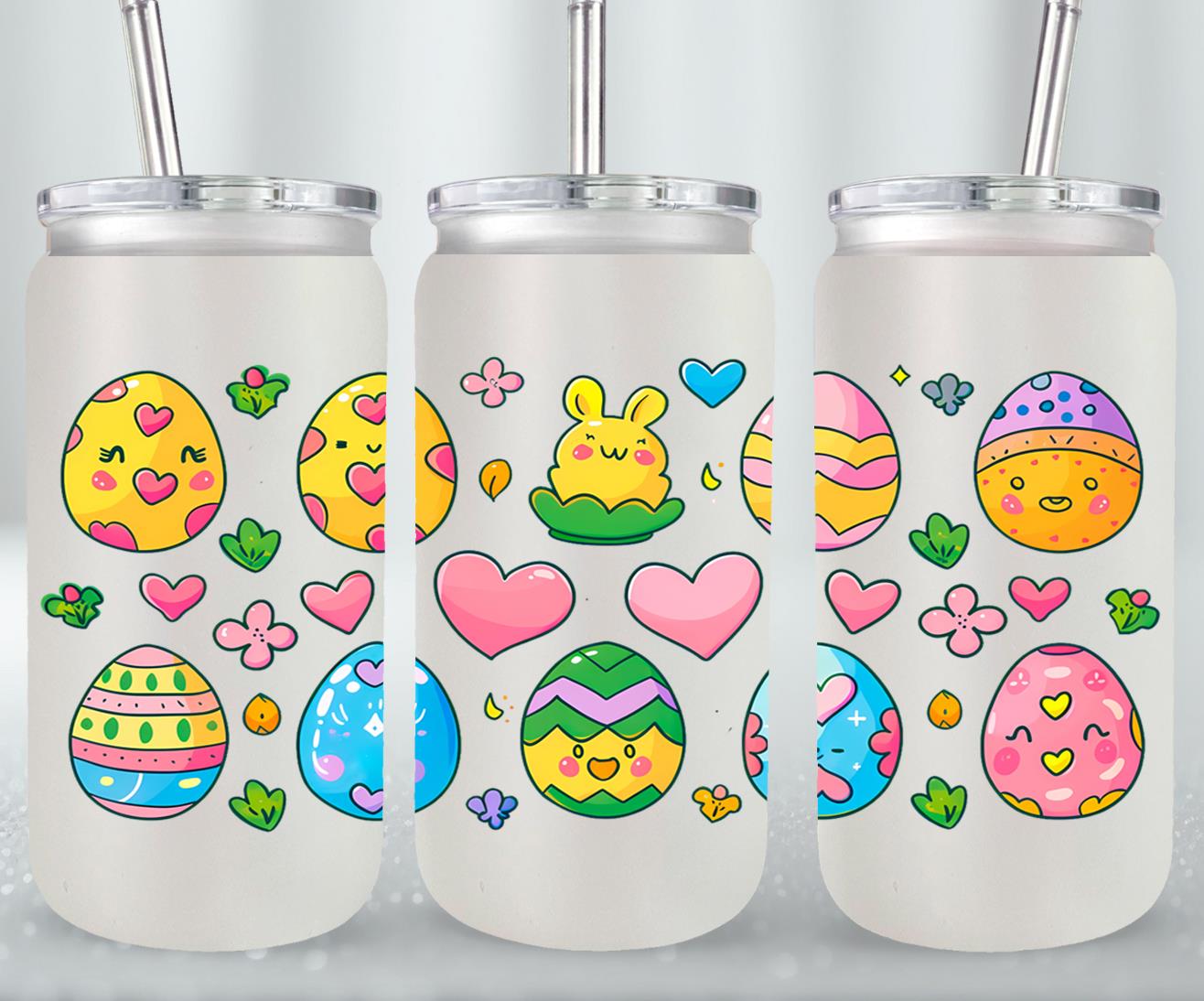 Easter Eggs-10325 - glass can