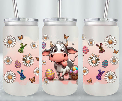 Cow Easter Day-10295 - glass can