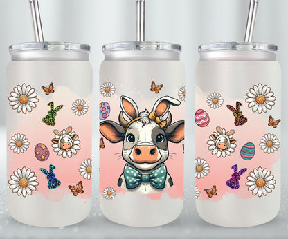 Cow Easter Day-10300 - glass can