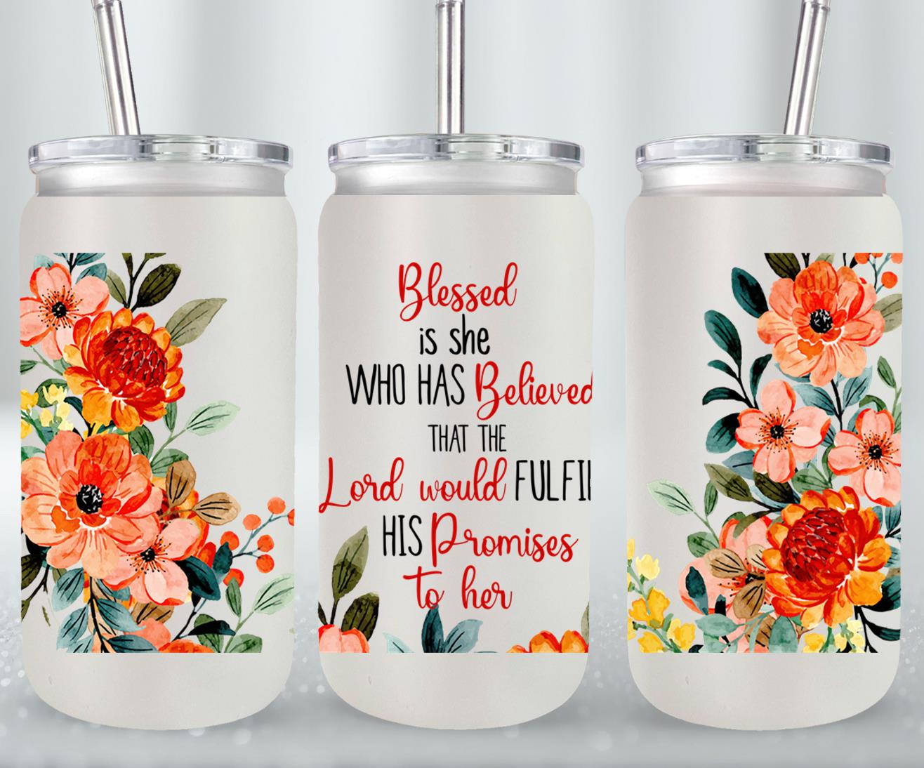 Blessed-10188 - glass can