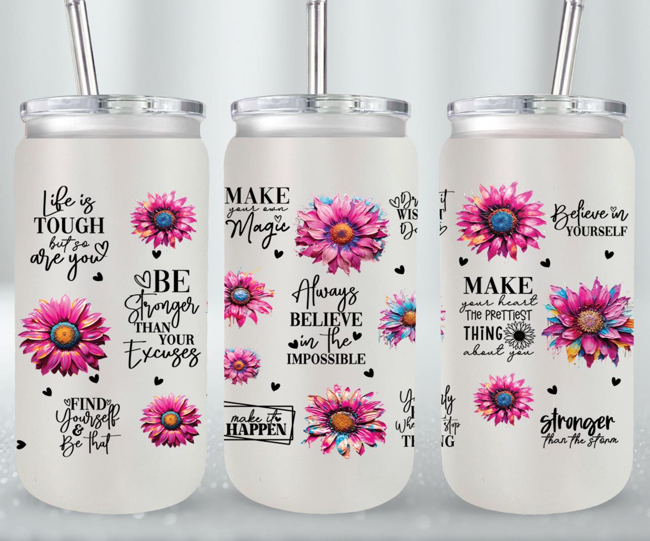 Make Your Own Magic - glass can