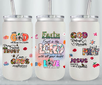 Trust in the Lord with All Your Heart-10229 - glass can